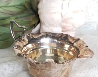 Vintage creamer shabby tea party English cream Silverplate creamer Vintage milk jug Afternoon tea French country decor