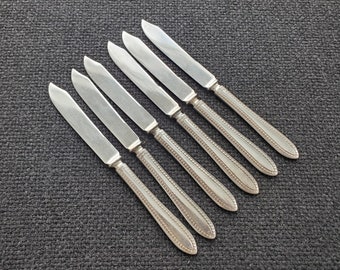 Vintage flatware Rogers bros 1847 fruit knives Vintage silverware Vintage silverplate Butter Spreader Vesta knives set Garden tea time Antiq