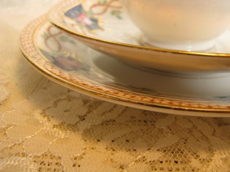 Antique Tea Set Wild Bros Cup Saucer Cake Plate Lewis Pattern - Etsy