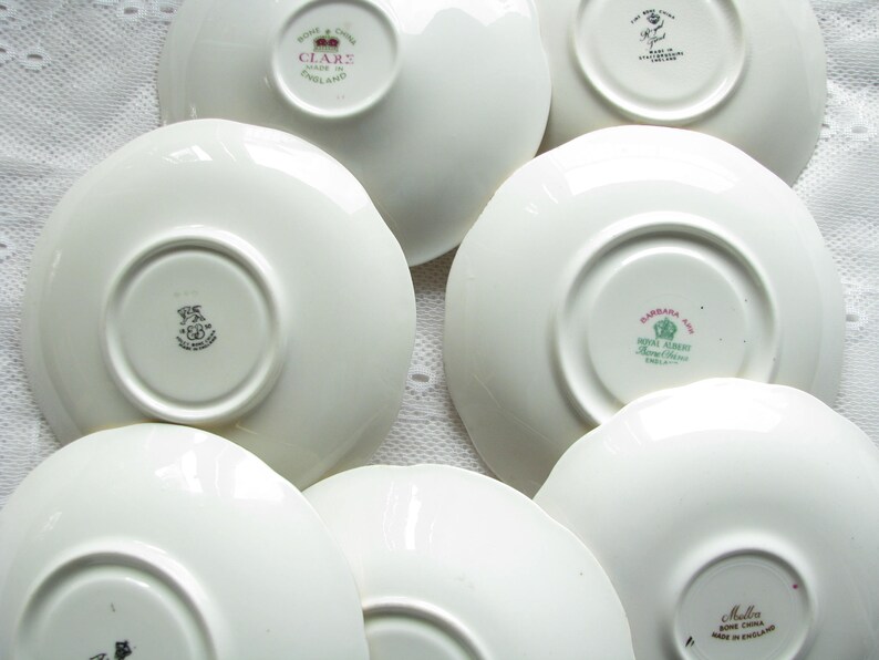 Flower Saucers Vintage Saucers Set Shabby Wall Decor Saucers Etsy