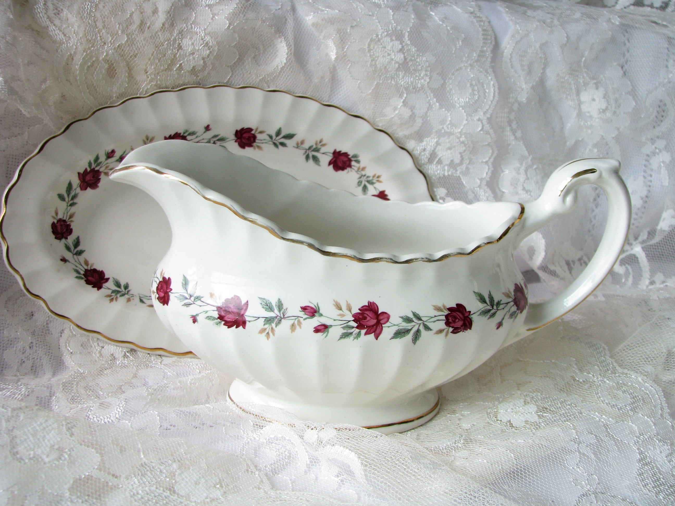 Vintage Gravy boat with tray Vintage J&G Meakin Classic White Etsy