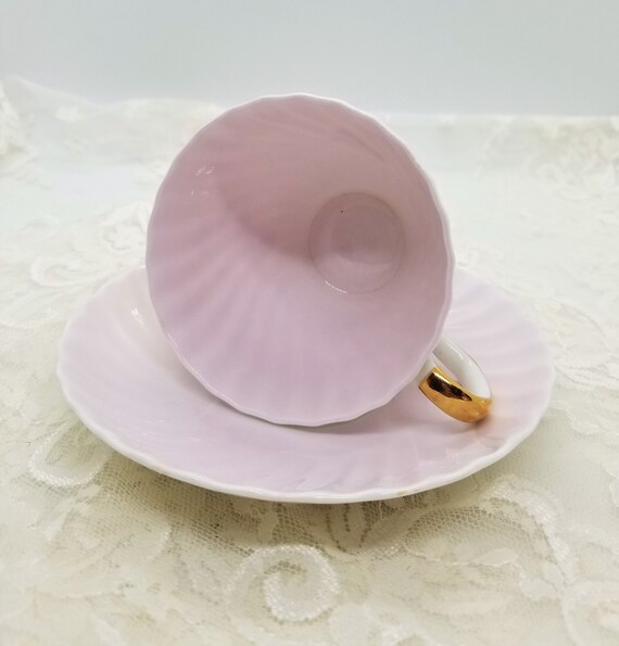 Vintage Adderley Tea Cup Saucer White Gold Yellow Vintage Bone