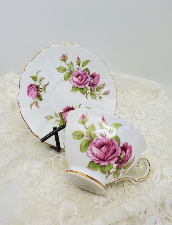 Vintage Grosvenor Cup Bone China Cup Roses Cup Vintage