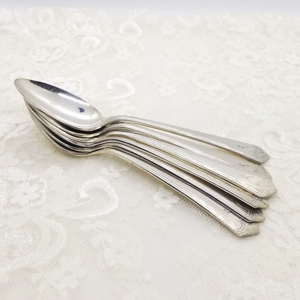 Vintage Oxford Silver Plate spoon Vintage EPNS spoon Aurora spoon Vintage teaspoon Vintage dessert spoon