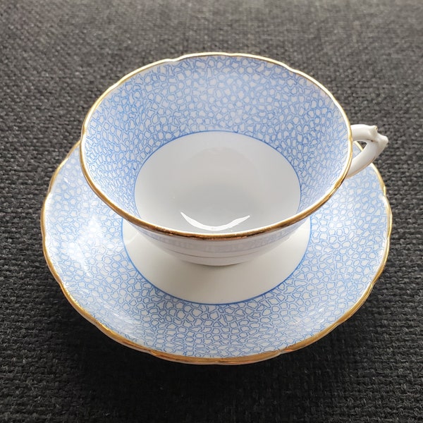 Vintage Tuscan cup China Cup Saucer Tuscan Tea Cup Bone China England Teacup blue cup Birthday gift vintage lover gift blue décor