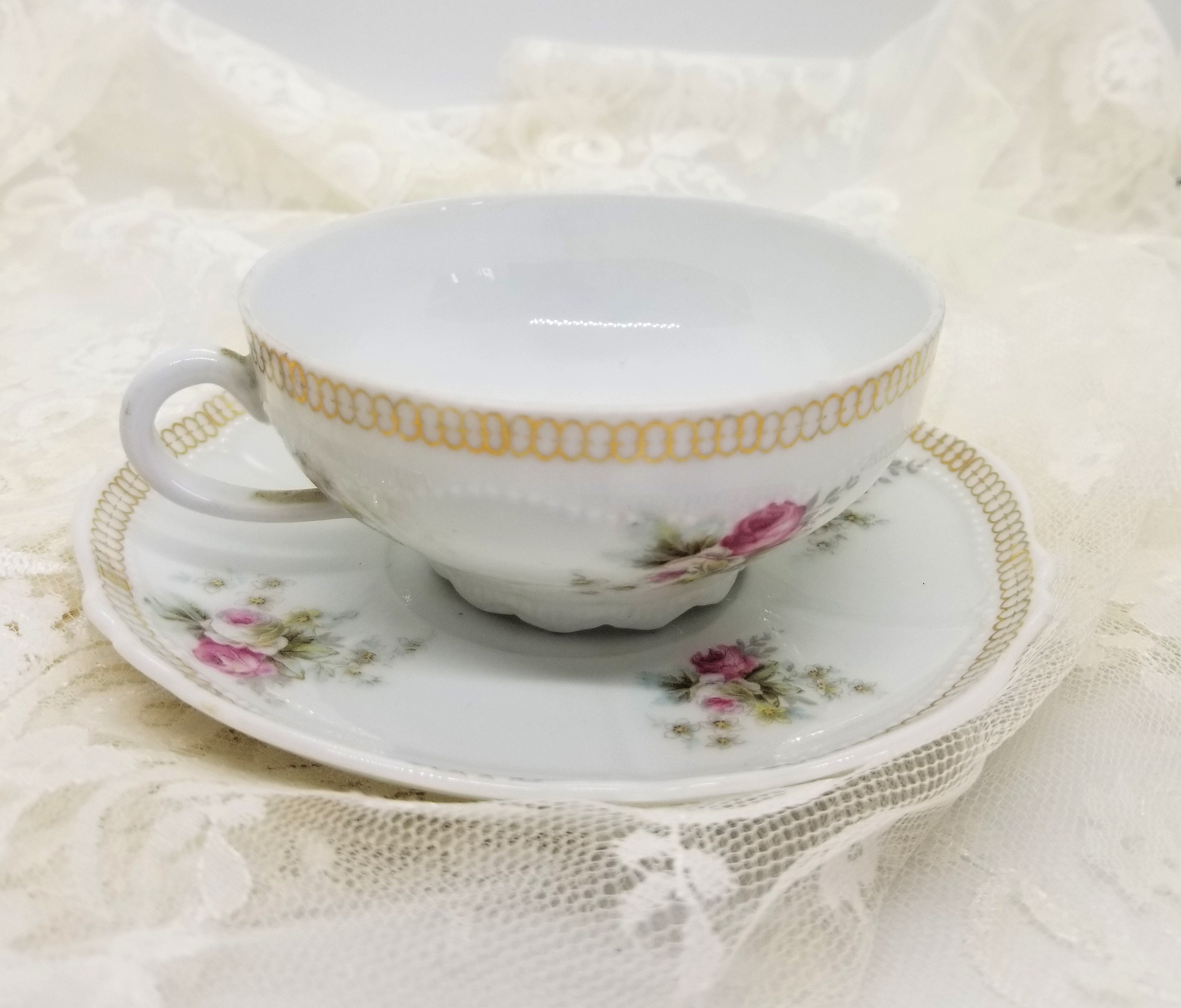 専用アンティーク オーストリア カップ&ソーサーセット 東Y7-1126①