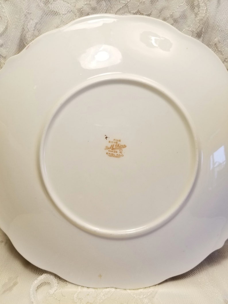 Vintage Serving Plate Bell China Plate Handled Plate Cake Plate Cookie