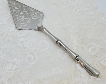 Vintage Brama tårtbestick Vintage tårtbestick Bröllopstårtbestick Vintage pajbestick Tillverkad i England EP tårtbestick Vintage tårt- eller pajlyftare
