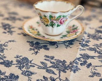 Vintage Royal Stafford Cup Saucer Bone China Teacup Saucer Valentine cup Special Occasion Serie Floral cup with Angel 1950&#39;s Collection gift