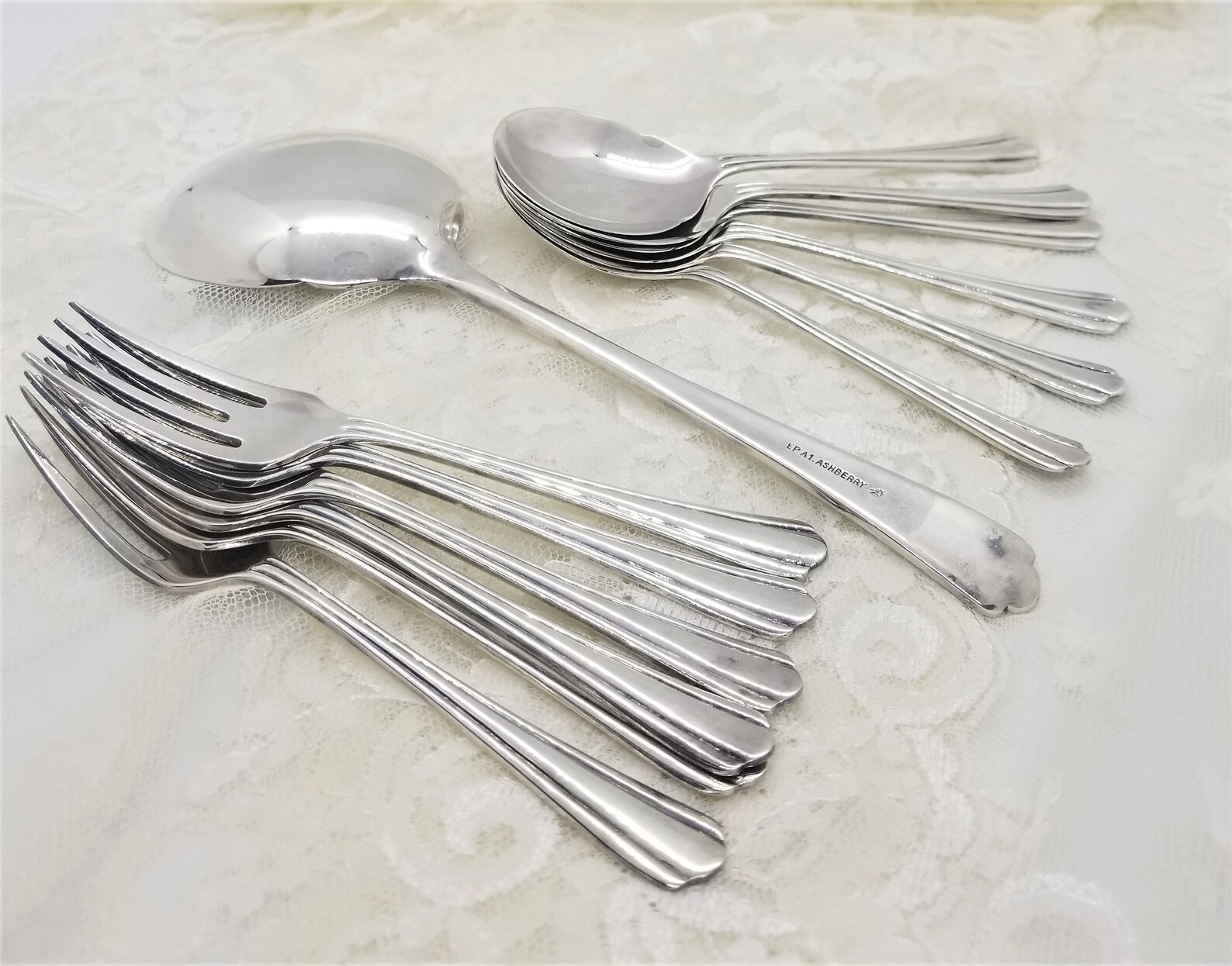 Vintage Dessert Flatware Set Vintage Ashberry Set Vintage Etsy