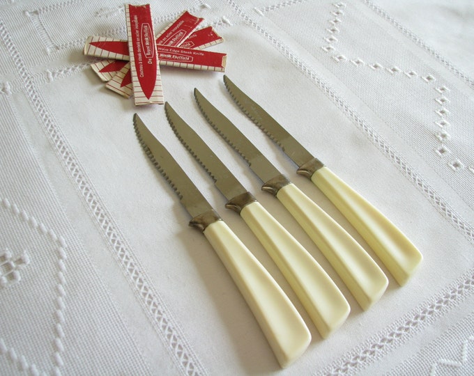 Vintage Steak Knife Regent Sheffield Knife Stainless Steel Knife Edge Steak Knives Silverware