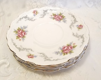 Vintage royal Albert saucer set Vintage small plate Vintage side plate England big saucer Vintage kitchen decor Tranquillity saucers