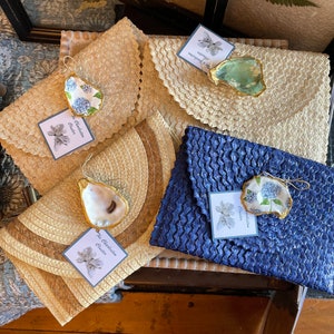 Decoupage Oyster Clutch