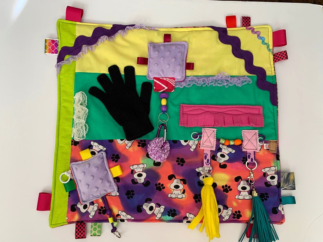 Dementia Fidget Blanket, Alzheimer' S Quilt, Dementia Christmas Gift