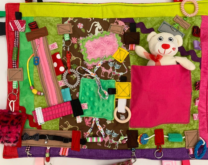 Dementia Fidget Blanket, Alzheimer' S Quilt, Dementia Gift, Alzheimer' S Fidget Quilt, Lap