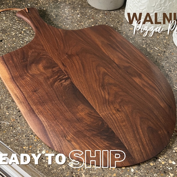 Pizza Peel - Pizza Paddle - READY TO SHIP - Walnut - Food Safe Board - Baking Peel