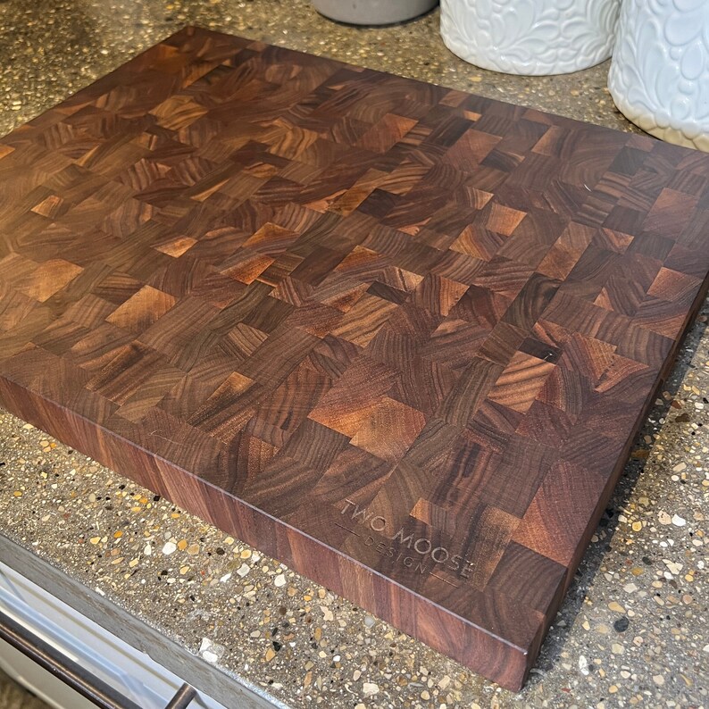 Sasquatch End Grain Inlay Cutting Board 17.75 X Etsy