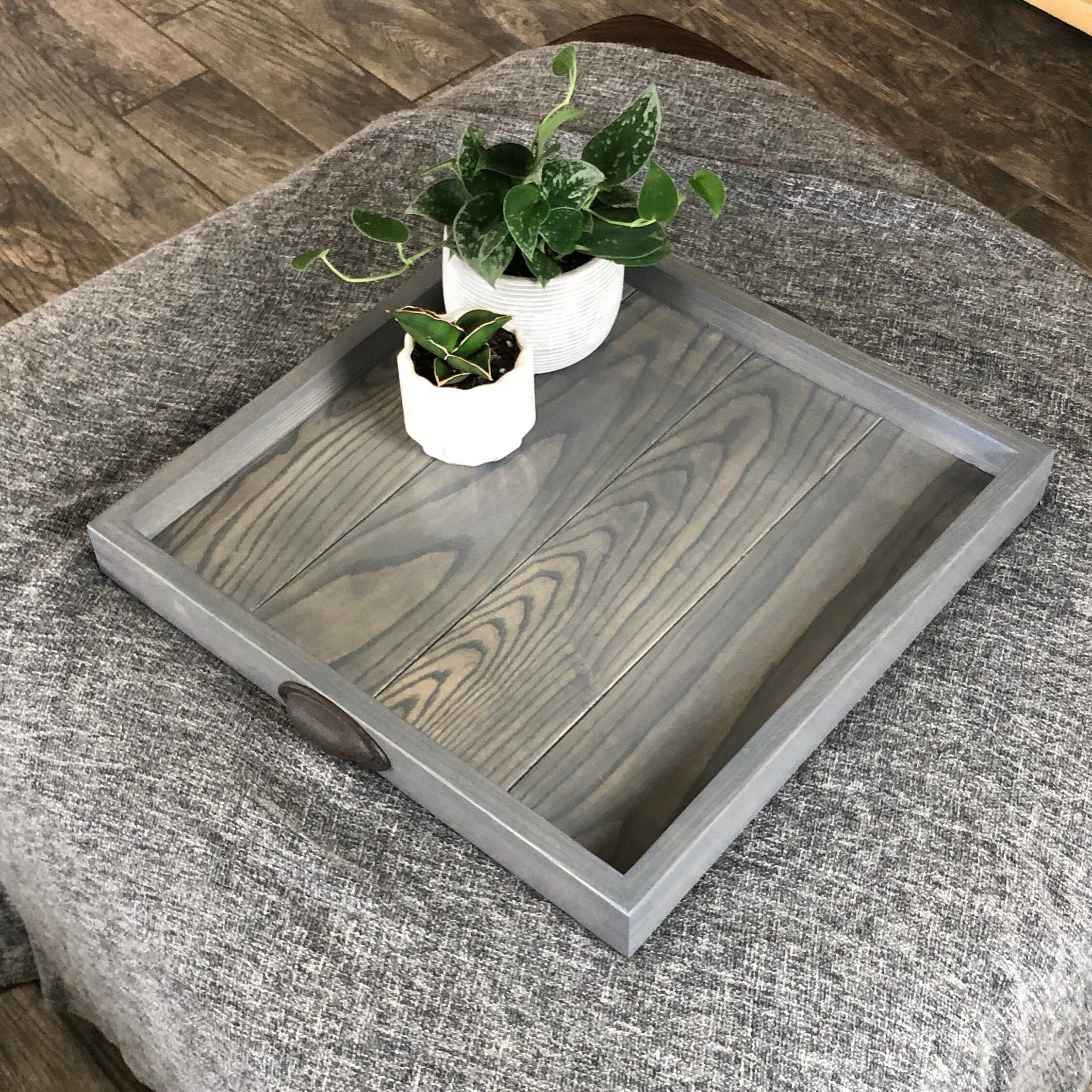 Grey 2024 ottoman tray