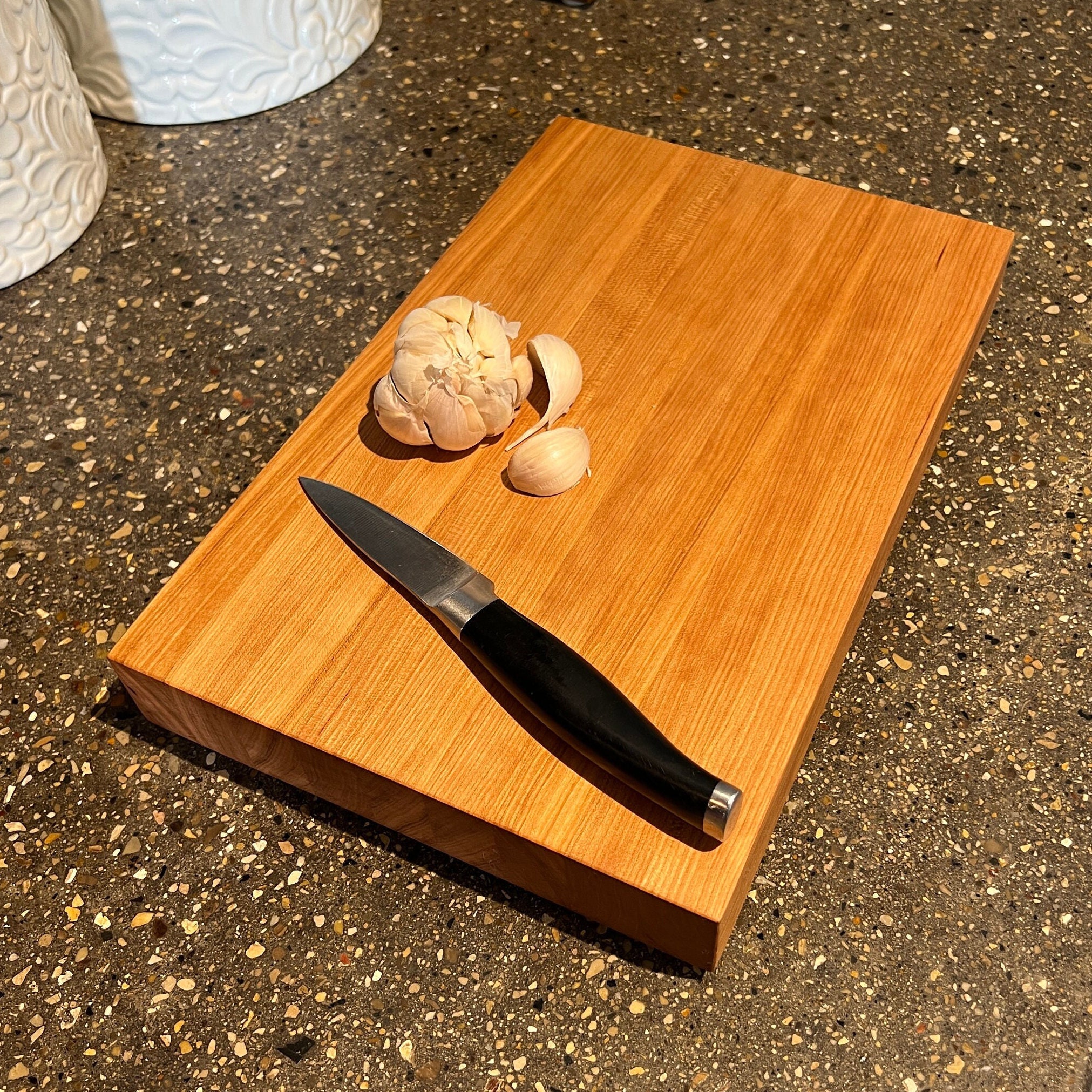 Mini Robert Stanley Cutting Board Chopping Wood Kitchen Butcher Block  7.44x3.57 