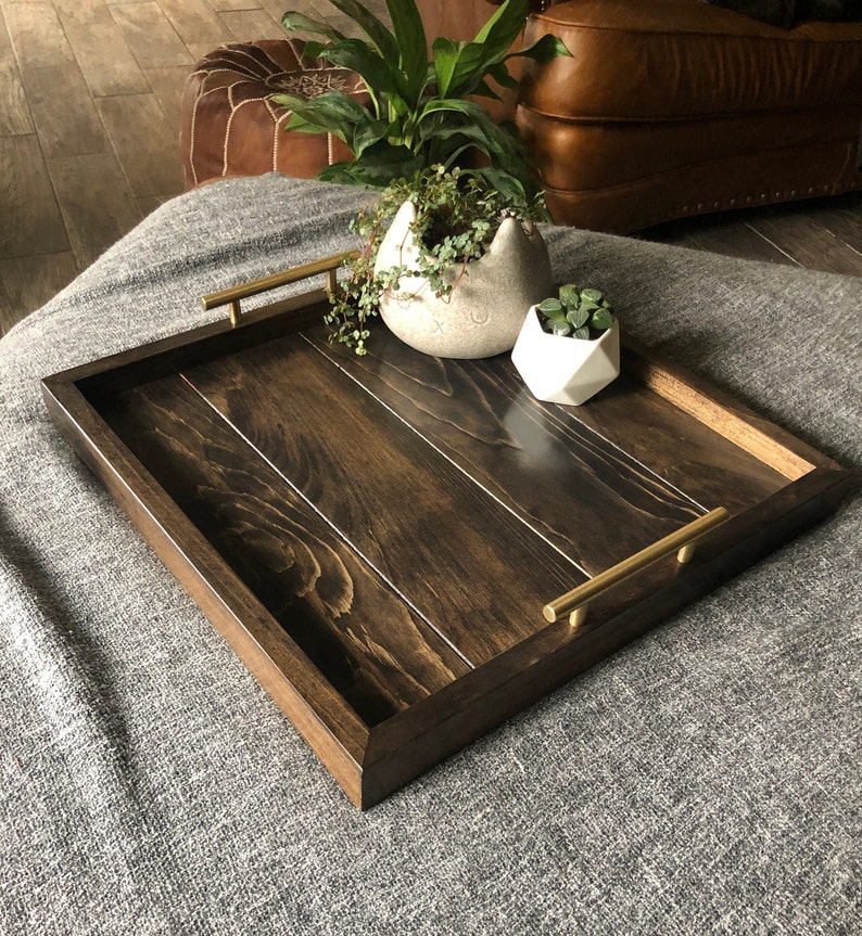 Ottoman Tray OVERSIZED Handcrafted Wooden Ottoman Trays Etsy