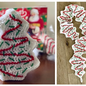Weihnachtsbaum Kuchen Schal Muster - PDF NUR MUSTER