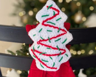 Christmas Tree Cake Towel Topper Pattern - PDF PATTERN ONLY