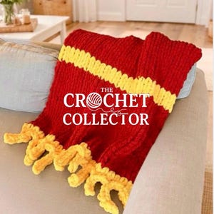 French Fry Blanket Pattern (Hand-Knit & Crochet) - PDF PATTERN ONLY - Video Tutorial Included! image 2