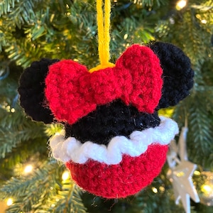 Mickey and Minnie Bauble Ornament Crochet Patterns PDF PATTERNS ONLY image 2