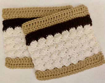 S'mores Dishcloth Crochet Pattern - PDF PATTERN ONLY