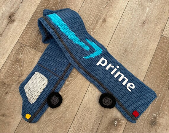 Crochet Amazon Delivery Truck Scarf Pattern - PDF Pattern and SVG