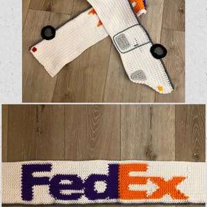 FedEx Truck Schal Muster häkeln - NUR PDF-MUSTER