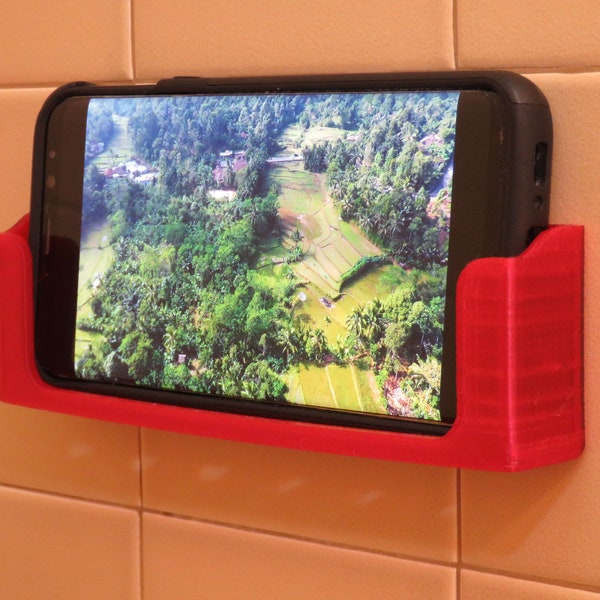 Shower / Mirror / Wall Mounted Holder for Mobile Devices (Samsung, iPhone, others) - Customizable