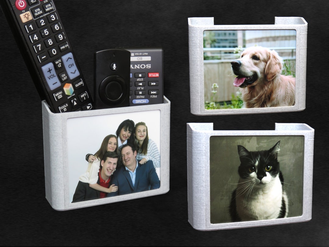 Wall Mounted Remote Control Holder With Picture Frame - Great Gift Idea ...