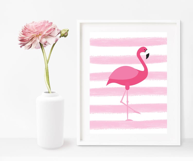Flamingo Wall Art, Flamingo Printable, Flamingo Decor, Flamingo Art ...