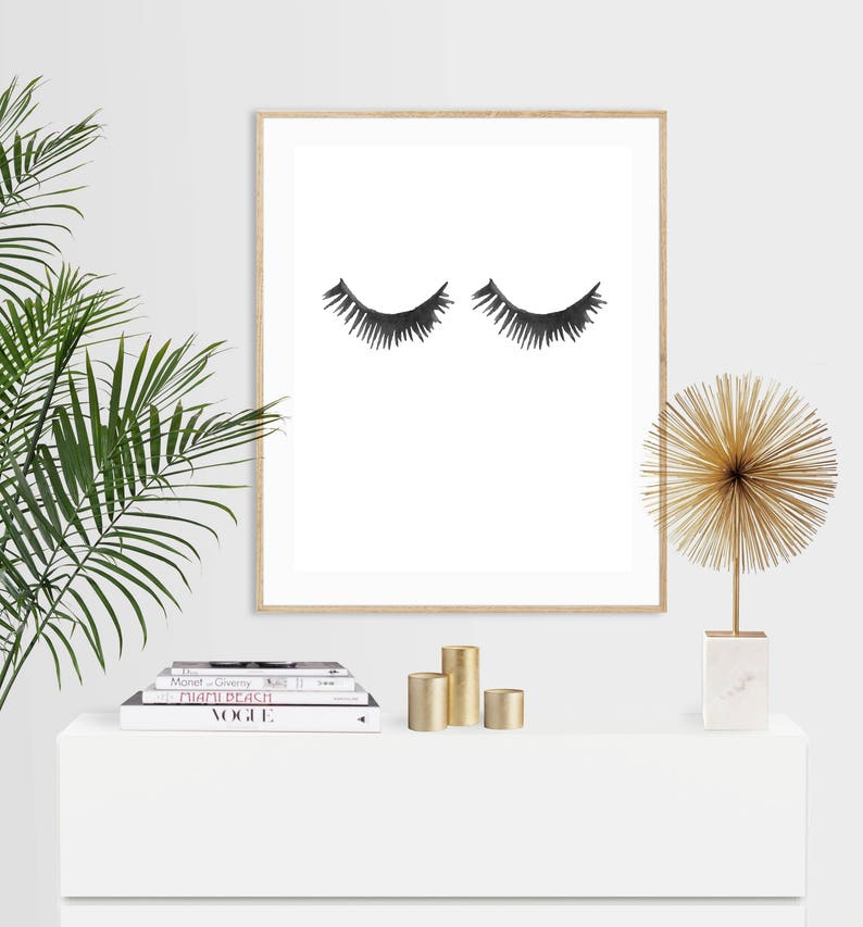 Lashes Wall Art, Lashes Art, Lashes Printable, Lashes Wall Art, Fashion