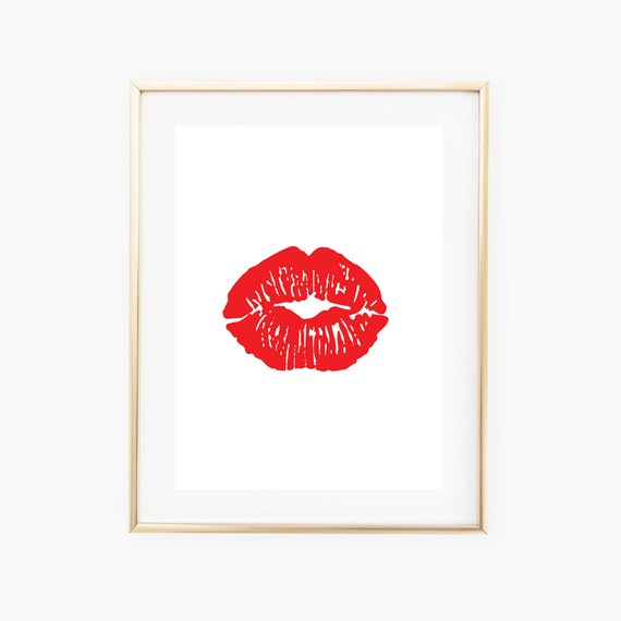 Kiss Printable Kiss Wall Art Kiss Print Kiss Design Kiss Etsy