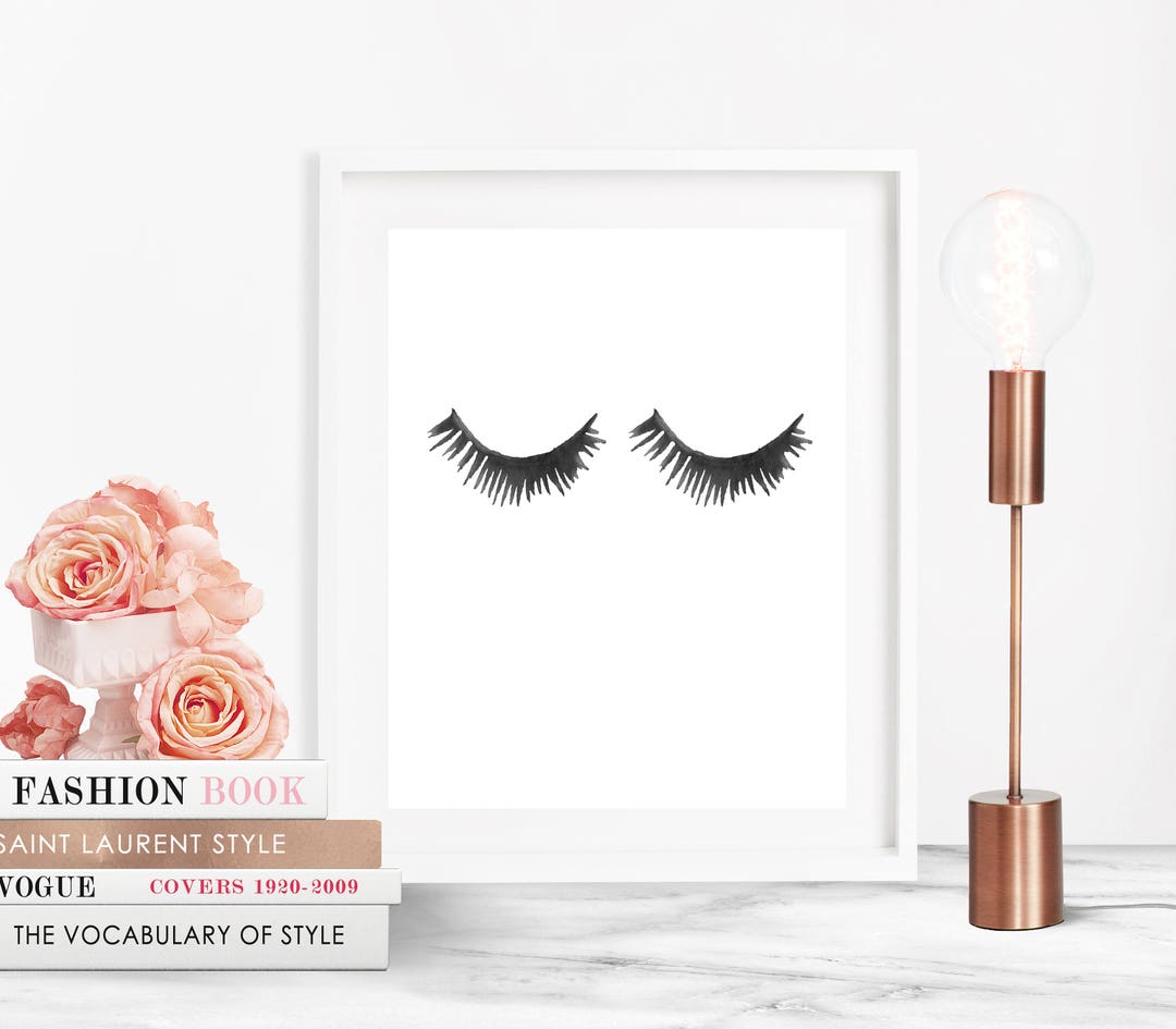 Lashes Wall Art, Lashes Art, Lashes Printable, Lashes Wall Art, Fashion
