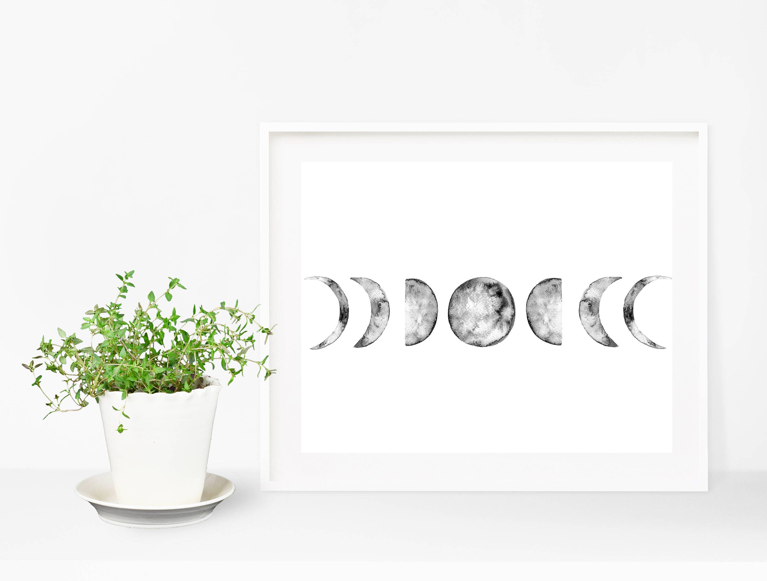 Moon Wall Decor, Moon Printable Art, Moon Print, Moon Wall Art, Moon