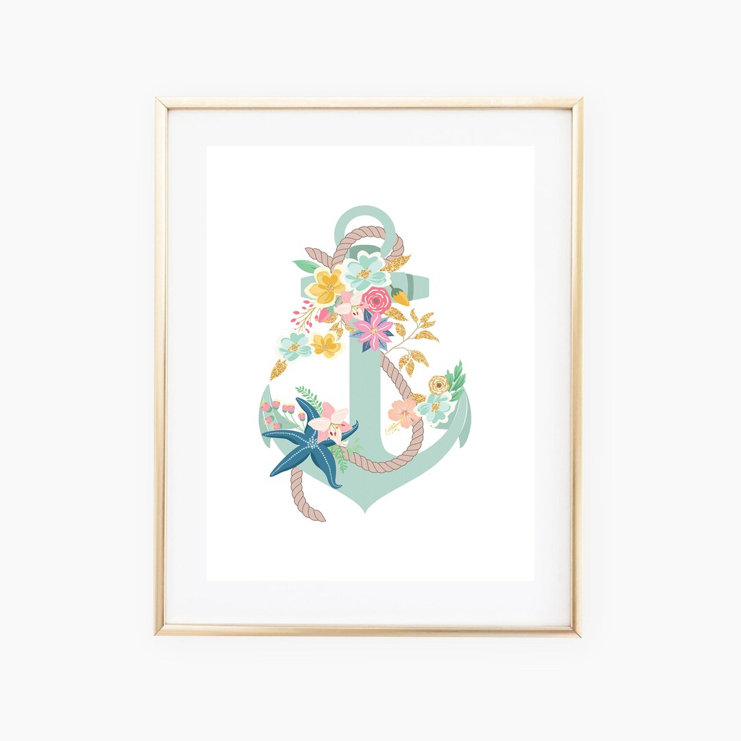 Anchor Wall Art, Anchor Printable, Anchor Decor, Anchor Art, Wall Print ...