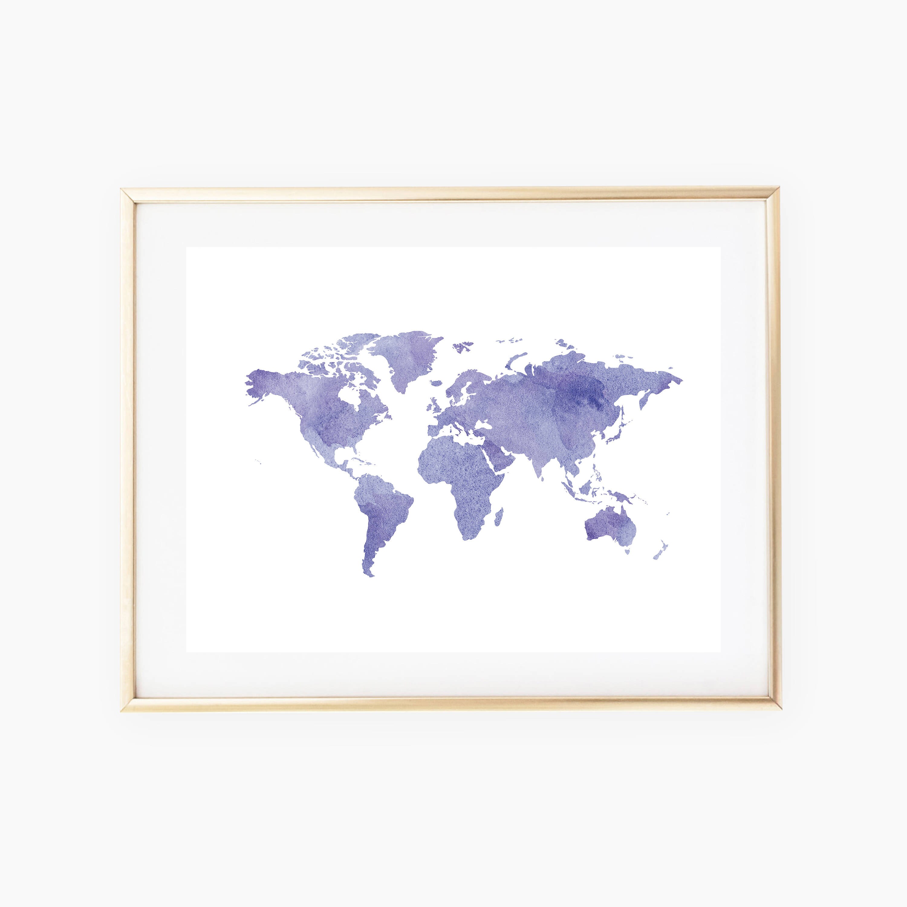 World Map Printable Art, Travel Print, World Map Wall Art, World Map ...