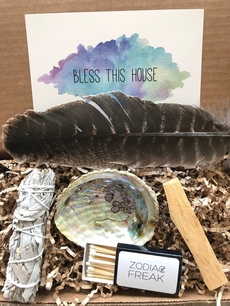 Bless This House Sage Smudging Kit Etsy