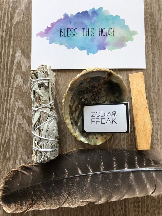 Bless This House Sage Smudging Kit Etsy