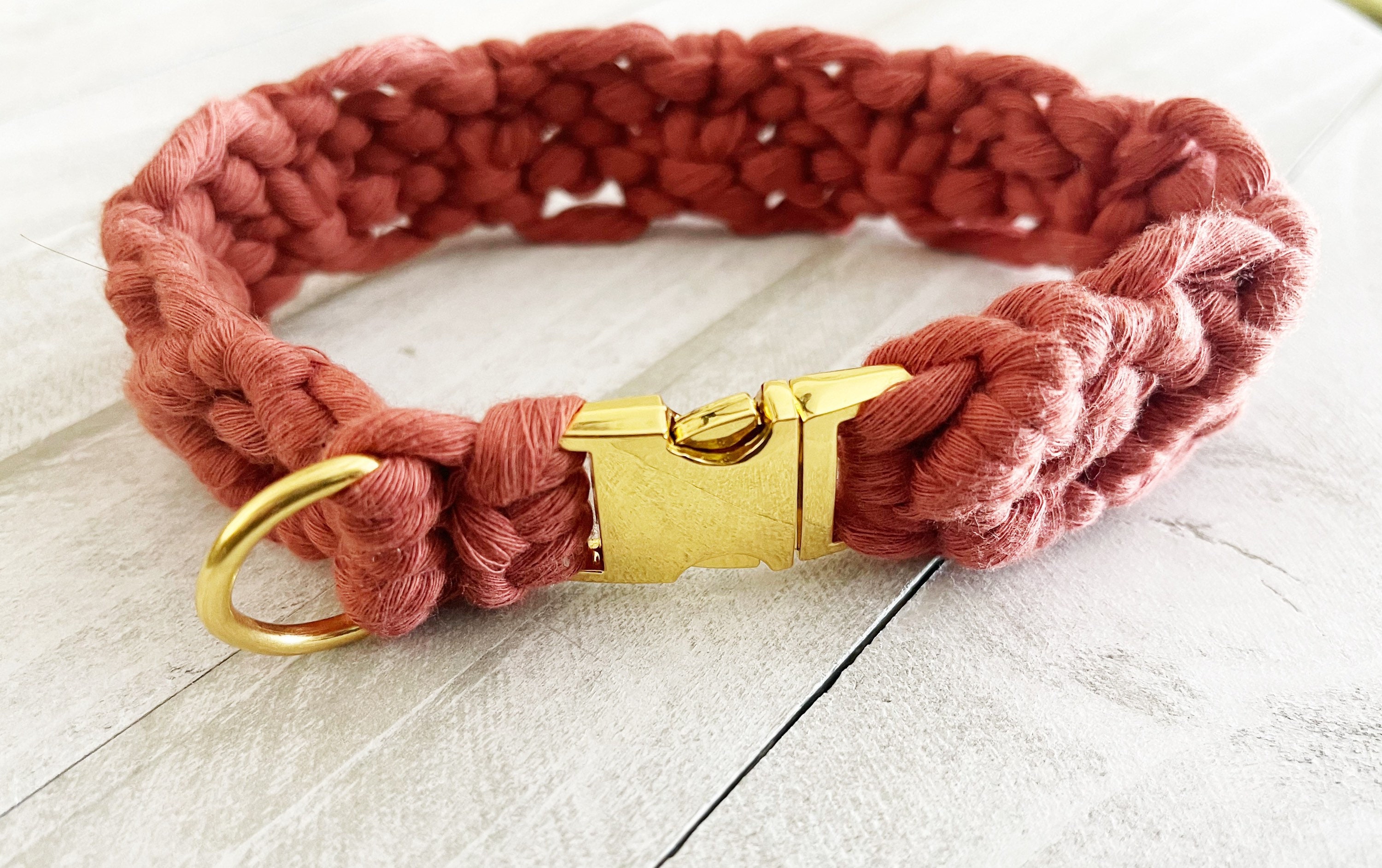Decorative macrame dog collar macrame dog collar macrame dog Etsy