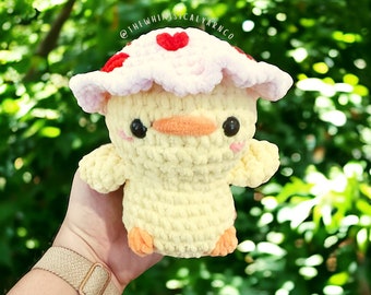 KLAAR Mollige eend stuffie, pluche amigurumi, eend knuffel, eend knuffeldier, mollige eend, haak dikke eend, haak dier, haak