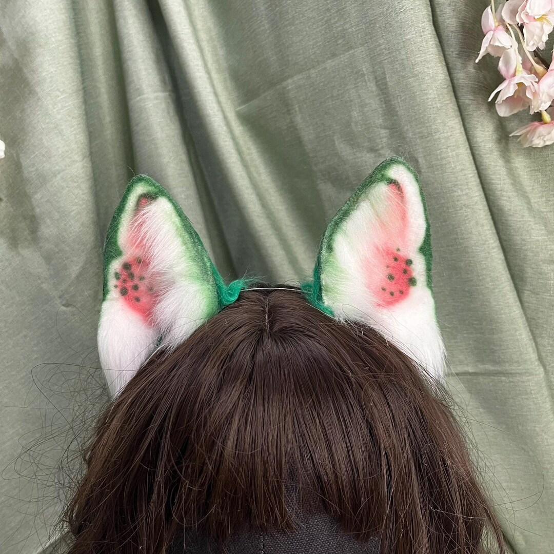 Dark Green Puppy - Canine Dog Puppy Ears Headband, Faux Fur Cosplay ...