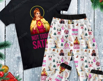 RuPaul's Drag Race Pajamas Set, Personalized Family Pajamas, Family Christmas Pajamas Set.