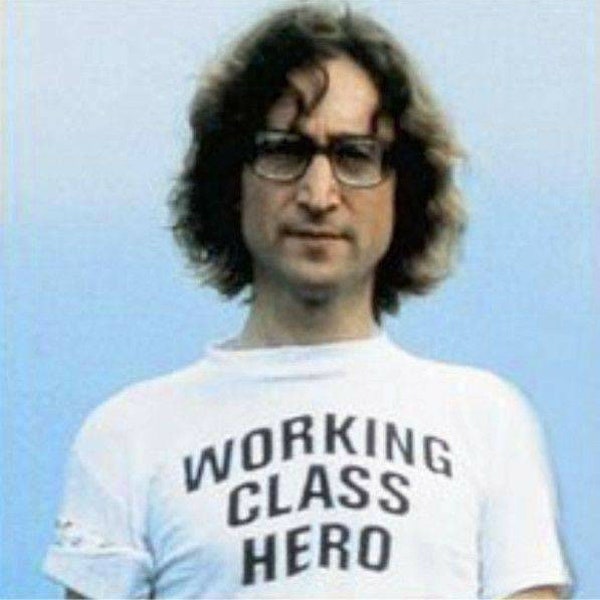 Working Class Hero T shirt. Soft! Bella Canvas, Political, Classic Rock, John Lennon, Sayings, Radio, 70s