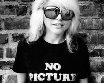 No Pictures T -Shirt, Classic Rock, 80's Rock, 70's Rock, Debbie Harry,  Call Me, One Way Or Another, Call Me, Funny, Novelty, Rock T-Shirt