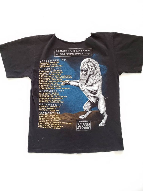Rolling Stones Bridges to Babylon True Vintage T-shirt From - Etsy