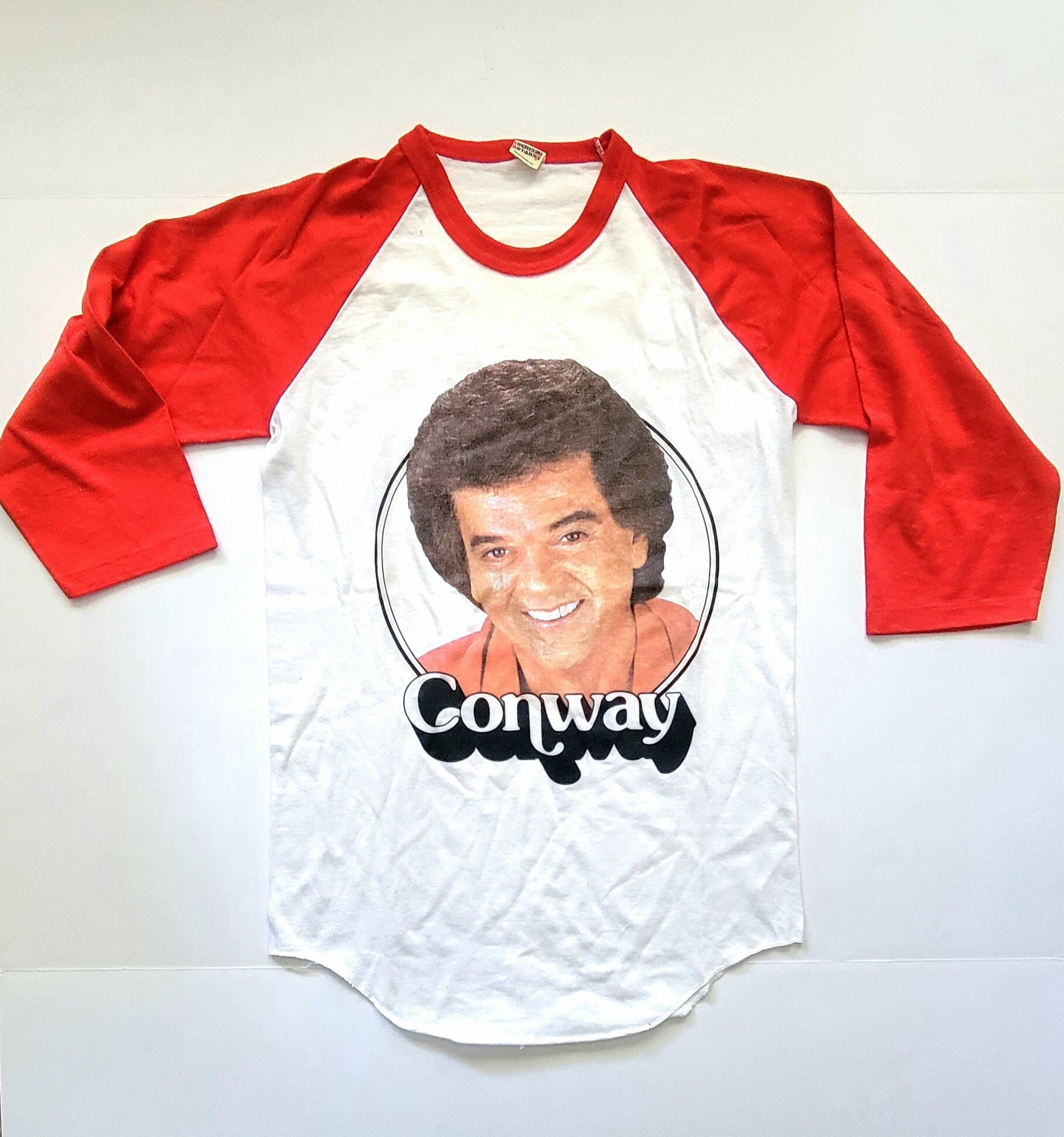Conway Twitty True Vintage Raglan T-shirt, Baseball T-shirt, 80s 